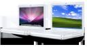 Das Mac OS X (links) und Windows (rechts) auf Mac-Computern